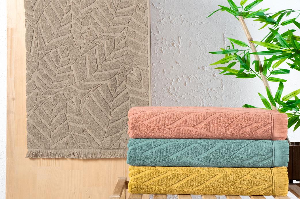 Schafer Home Modern Jakarlı Havlu 50x90 Cm-Bej