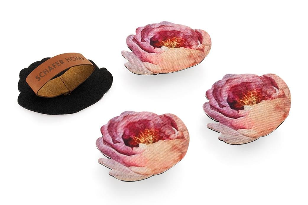 Schafer Home Rose 4 lü Lazer Peçetelik-Krem