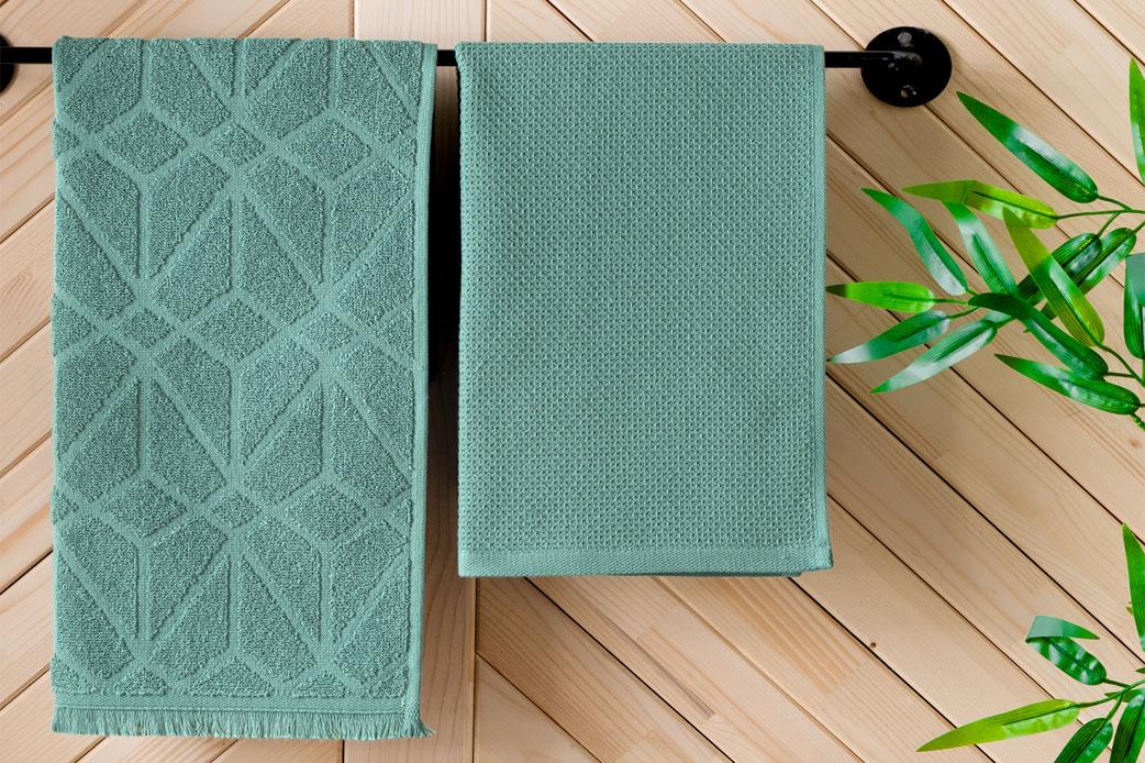 Schafer Home Solid 2 li Kurulama Bezi 40x60 Cm-Yeşil
