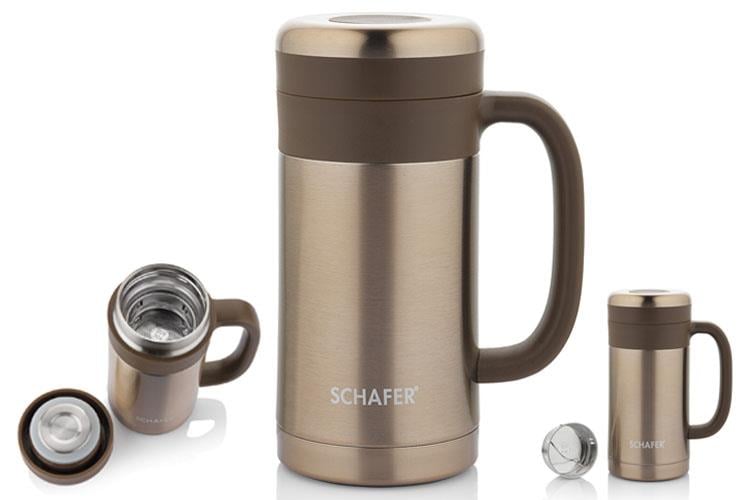 Schafer Iron Man Kupa Termos 450 Ml-Gold