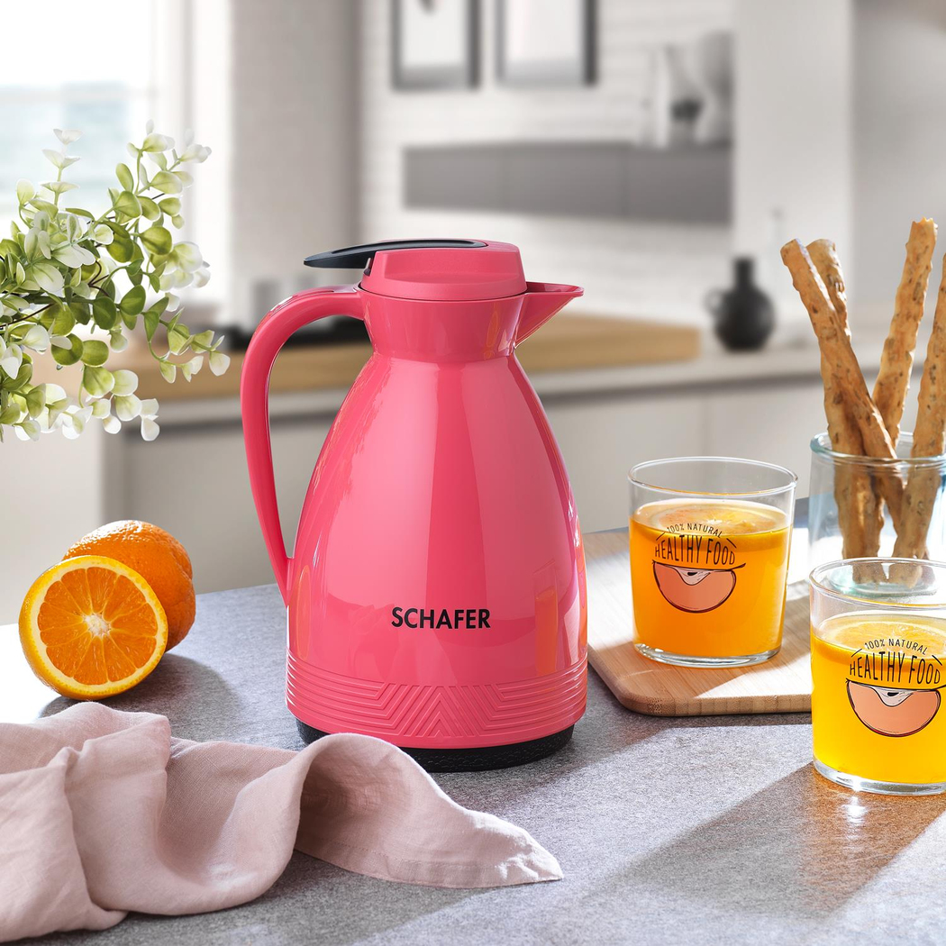 Schafer Kitchenhouse Cam Termos 1 L-Pembe