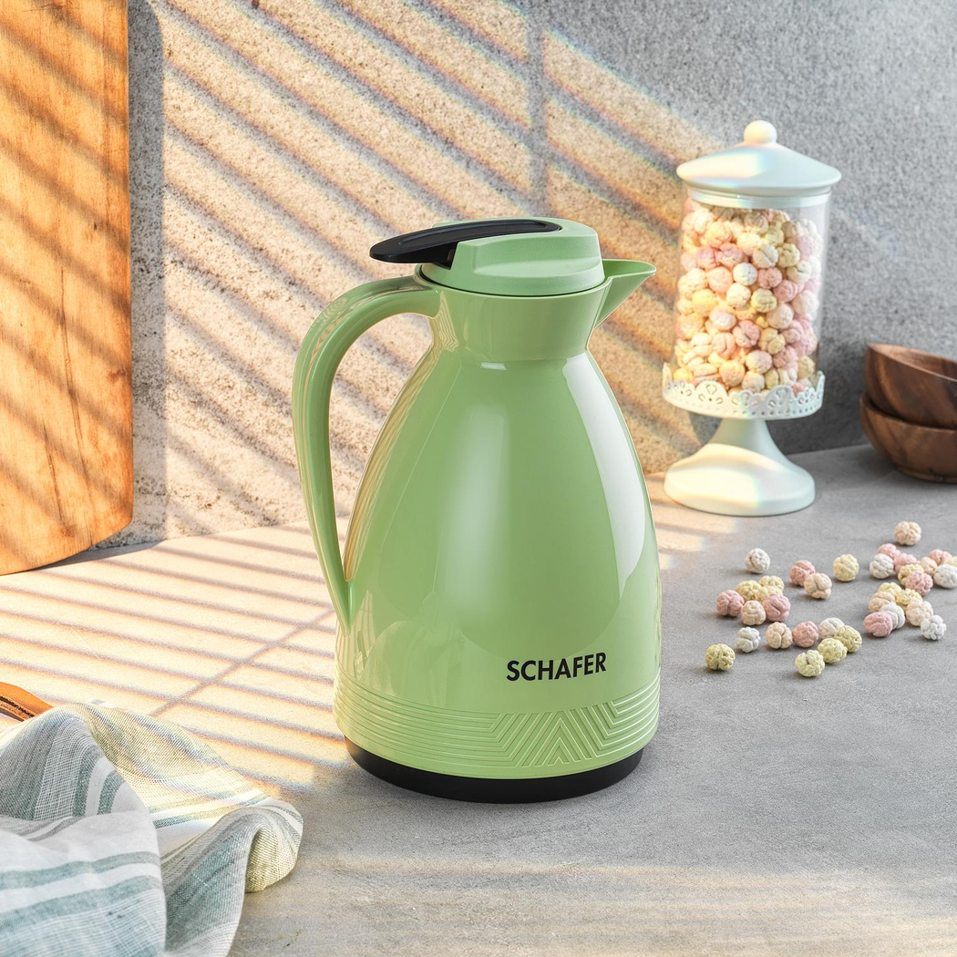Schafer Kitchenhouse Cam Termos 1 L-Yeşil