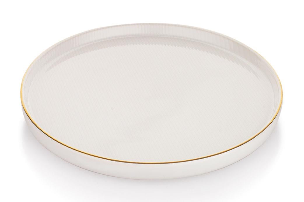 Schafer Trend Servis Tabağı 26 Cm-Beyaz
