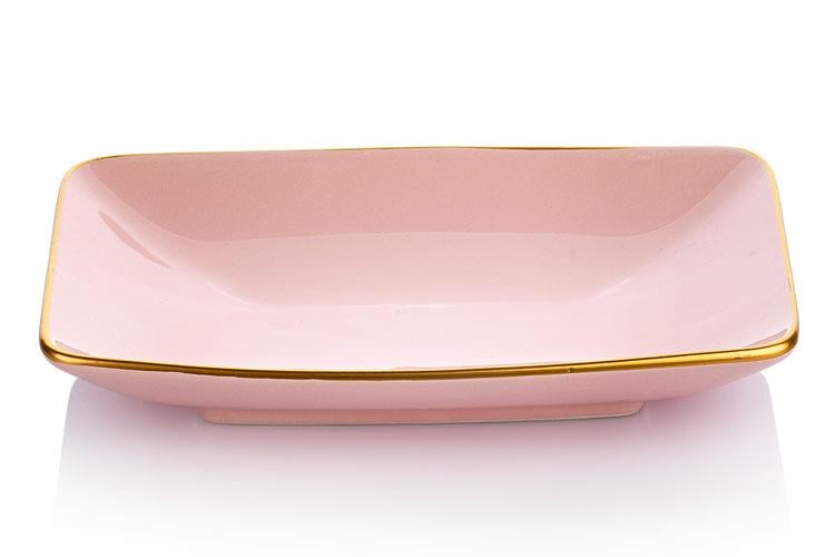 Schafer Viere Derin Orta Kayık Tabak-1 Parça-Pembe