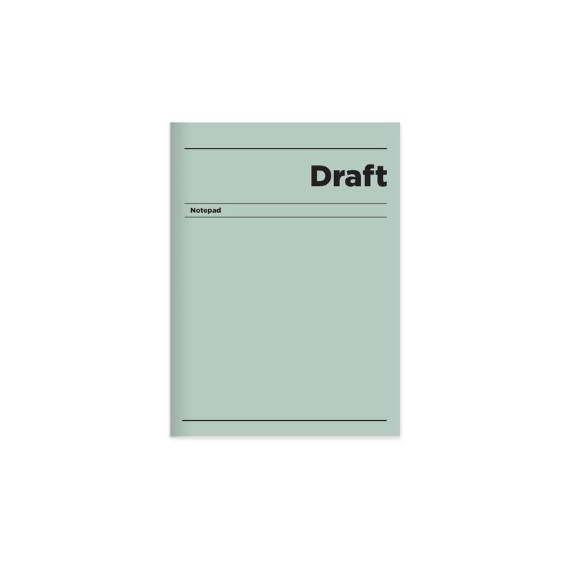 14x20 Ciltli Sert Kapak Çizgili Draft Defter - Yeşil