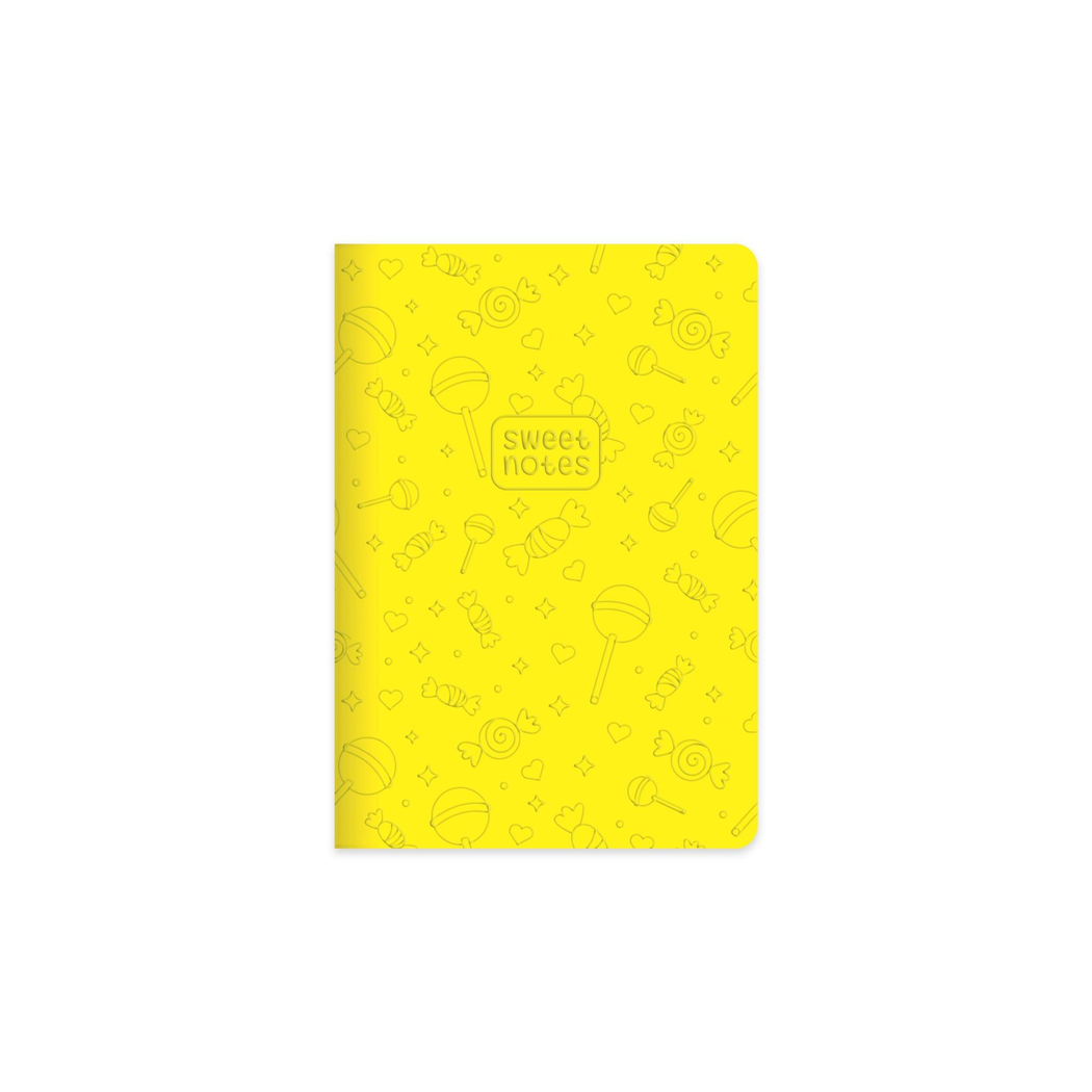 14x20 Ciltli Termo Deri Kapak Çizgili Neon Şeker Defter - Yeşil