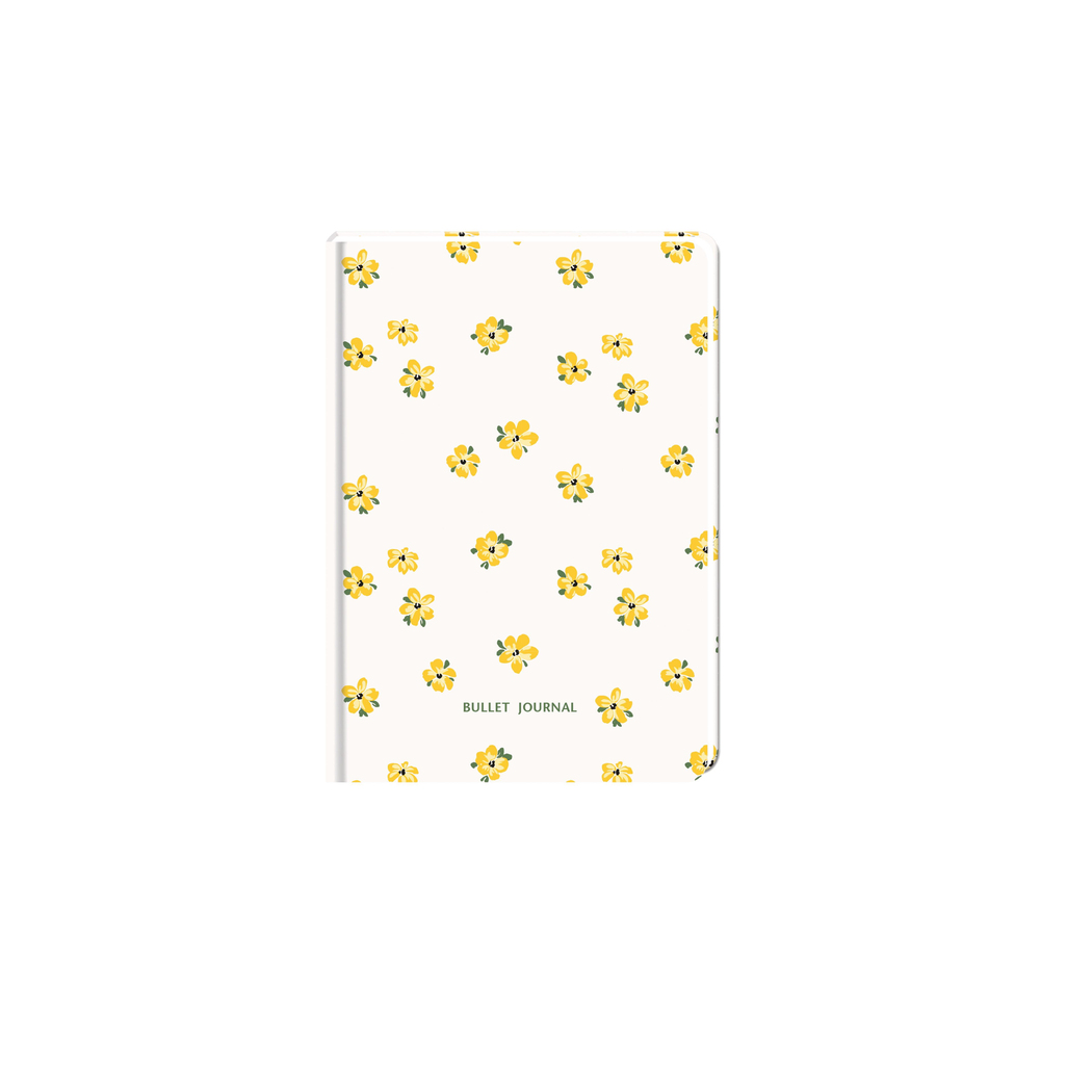 15,5x21 Ciltli Karton Kapak Noktalı Bullet Journal Defter - Amber