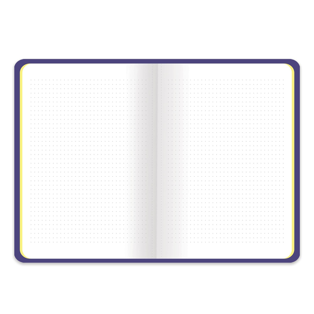 16x21,5 Ciltli Sert Kapak Noktalı Bullet Journal Defter - Lacivert