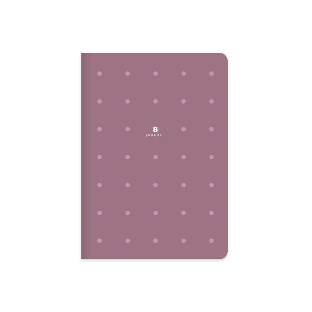 16x21,5 Ciltli Sert Kapak Noktalı Bullet Journal Defter - Mor