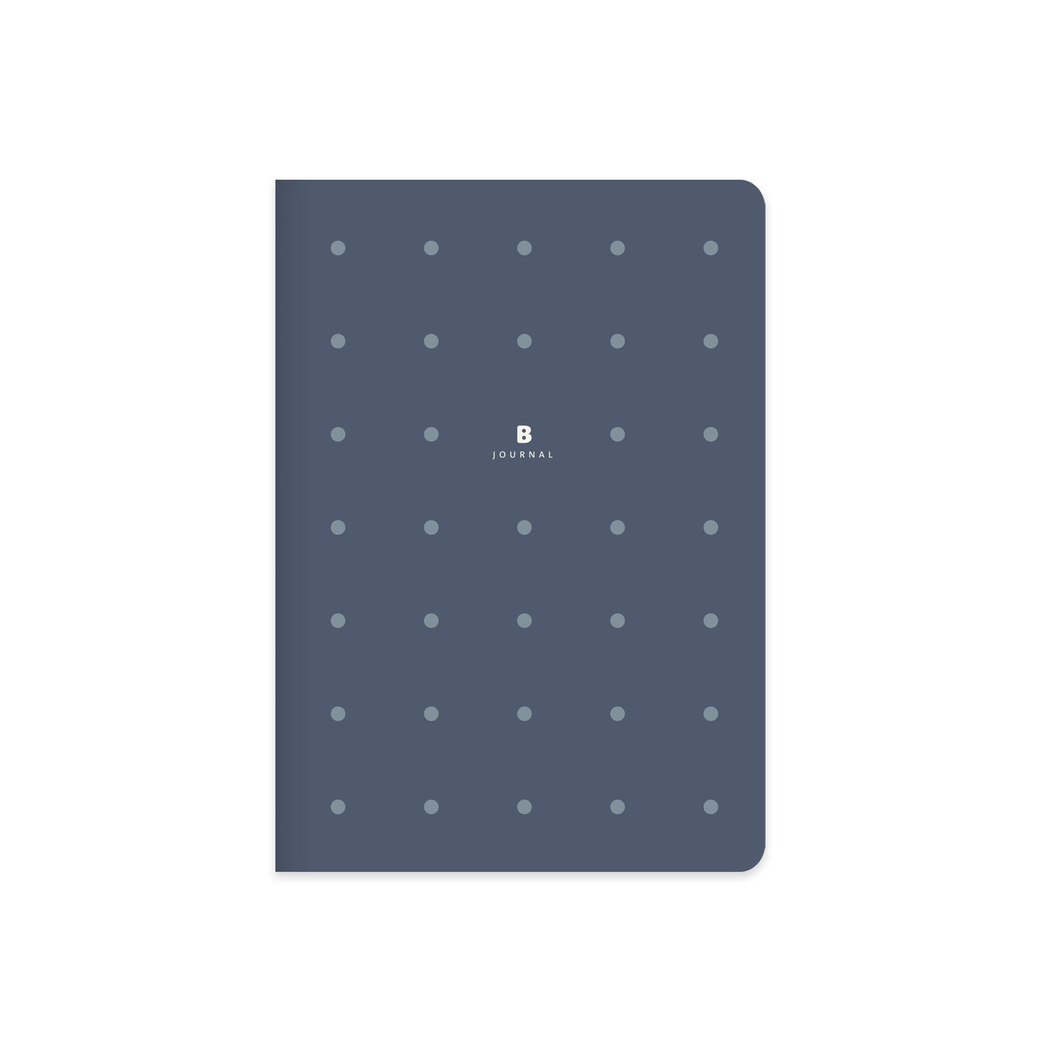 16x21,5 Ciltli Sert Kapak Noktalı Bullet Journal Defter - Lacivert