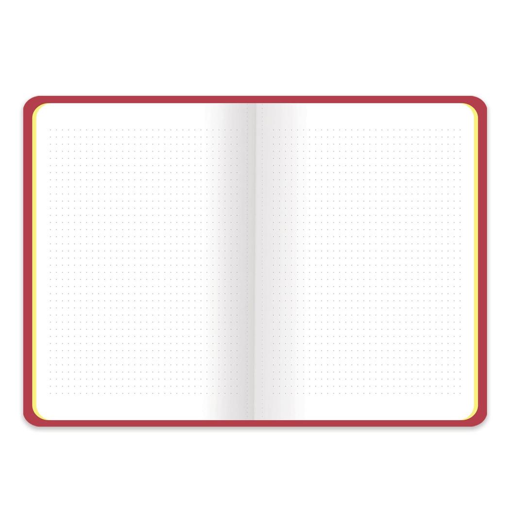 16x21,5 Ciltli Sert Kapak Noktalı Bullet Journal Defter - Turuncu