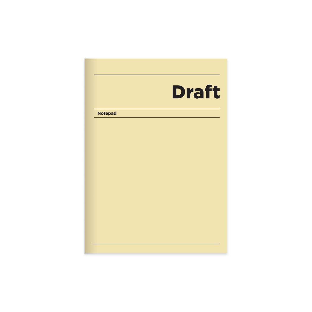 17x24 Ciltli Sert Kapak Çizgisiz Draft Defter - Sarı