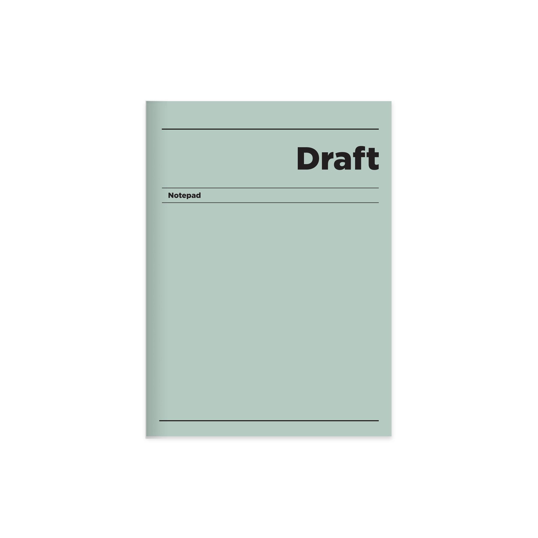17x24 Ciltli Sert Kapak Çizgisiz Draft Defter - Yeşil