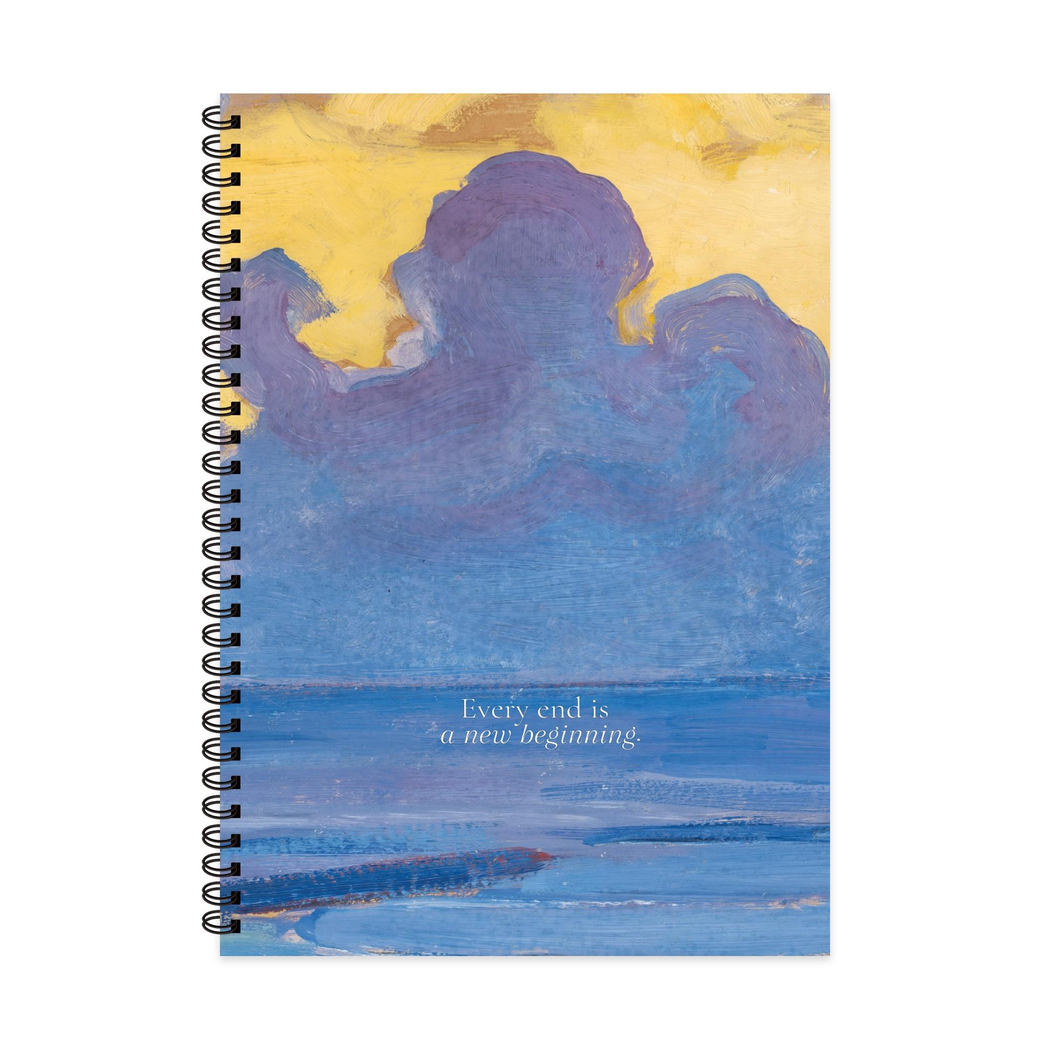 20x28 Spiralli Sert Kapak Çizgili Sanat Defter - New Beginning