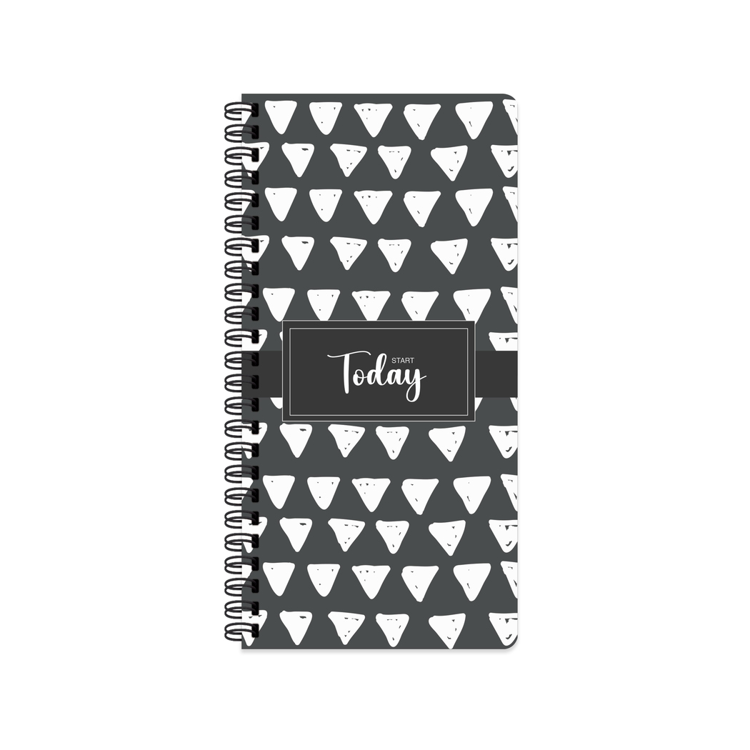 8x16 Spiralli Sert Karton Kapak Çizgili Today Defter - No:02