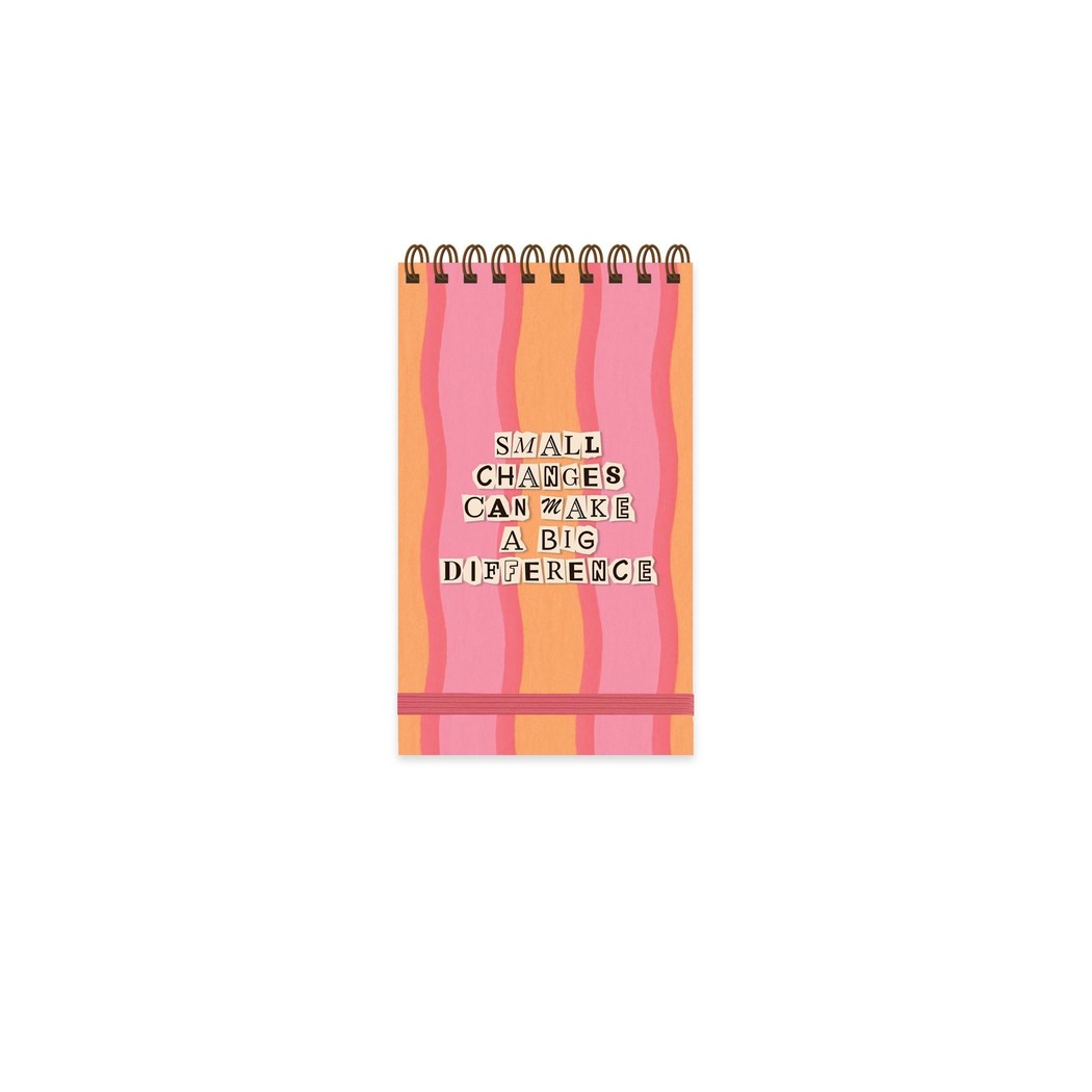 9x15 Spiralli Sert Kapak Çizgili Vibes Defter - Big Difference