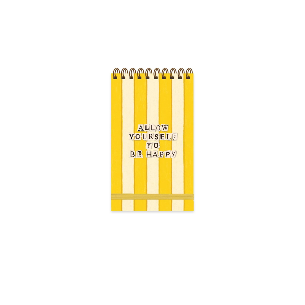 9x15 Spiralli Sert Kapak Çizgili Vibes Defter - Love