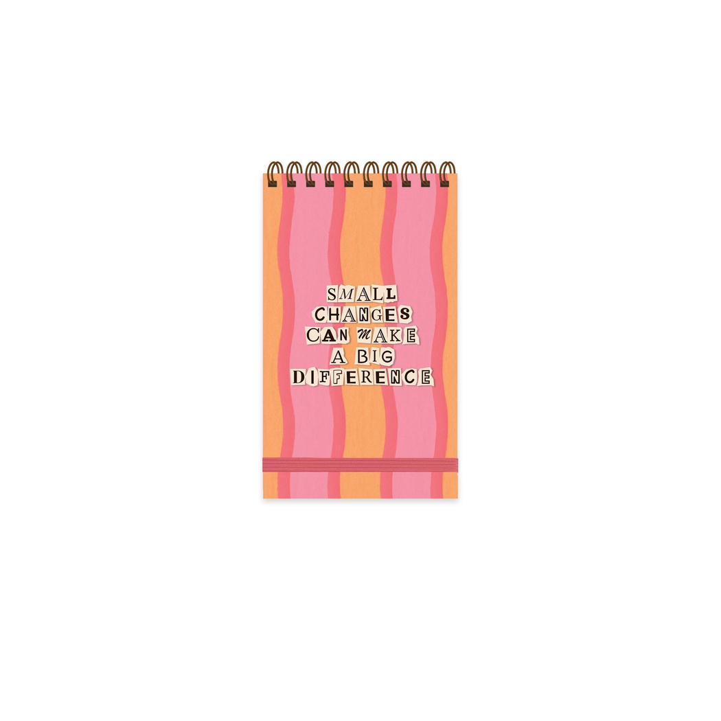 9x15 Spiralli Sert Kapak Kareli Vibes Defter - Big Difference