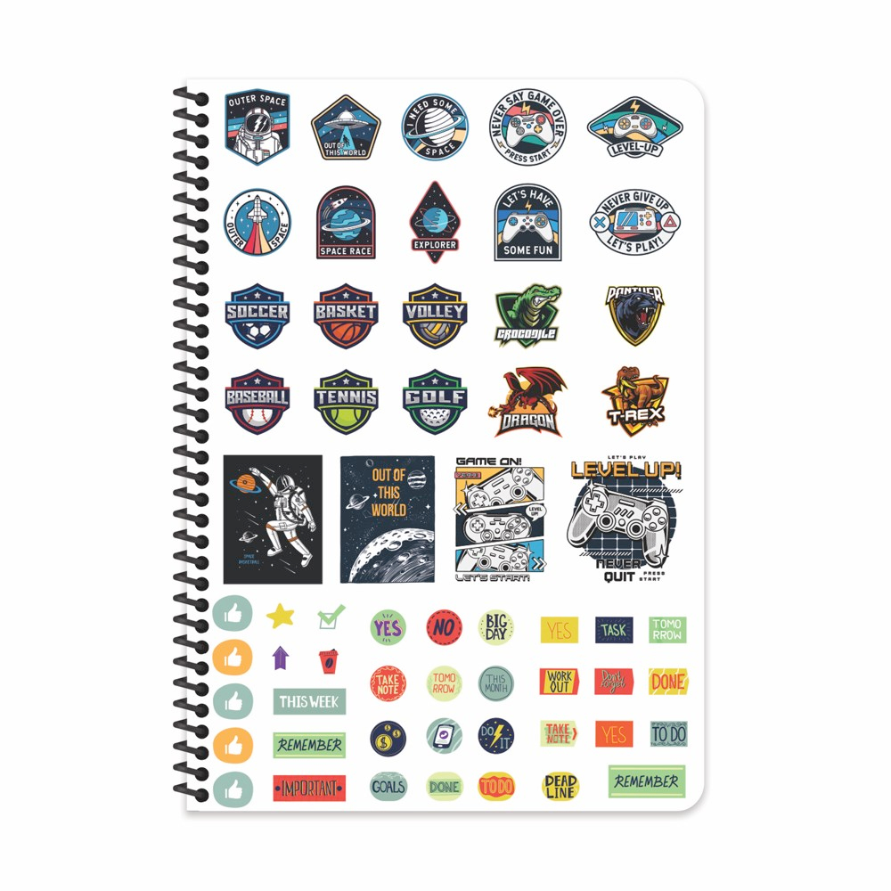 A4 Spiralli Karton Kapak Çizgili Alfa Defter - Mavi