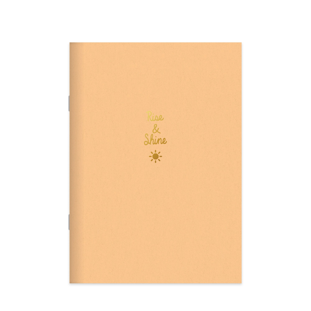 A4 Tel Dikişli PP Kapak Kareli Pastel Glitter Defter- Turuncu