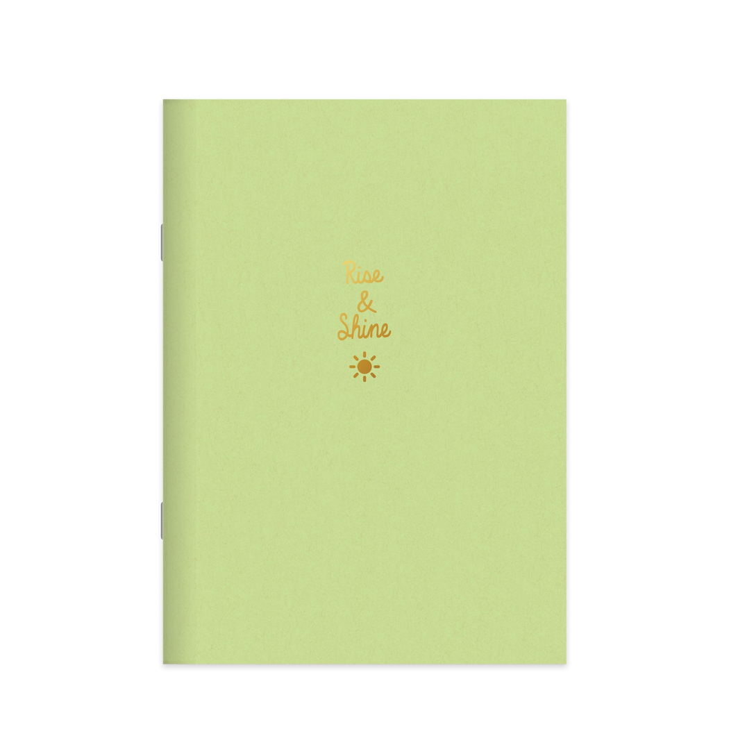 A4 Tel Dikişli PP Kapak Kareli Pastel Glitter Defter- Yeşil