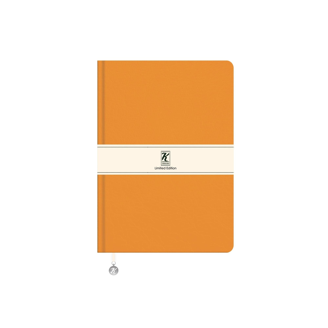 A5 Çizgili Termo deri ve Esnek Kapak Limited Edition Defter - Hardal