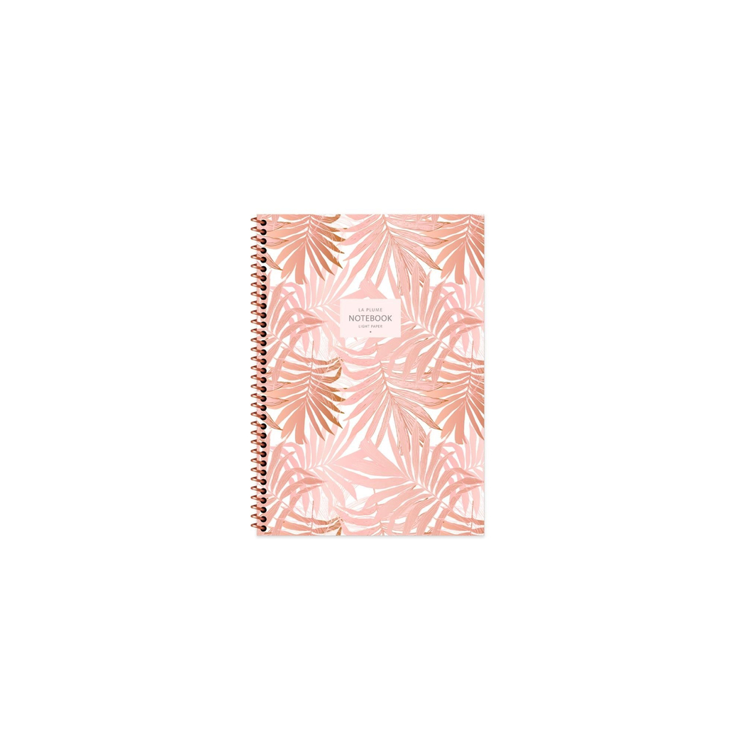 A6 Çizgili Defter La Plume Leaves Kahve