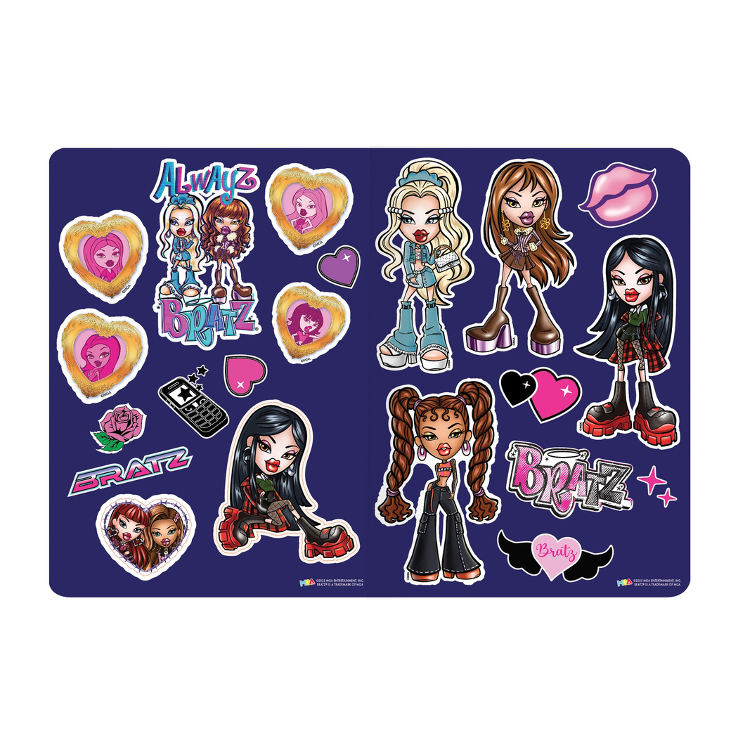 Bratz 18,5*26 40 Yp Çiz. Stickerli Tel Dikişli Defter - Bunnyboo
