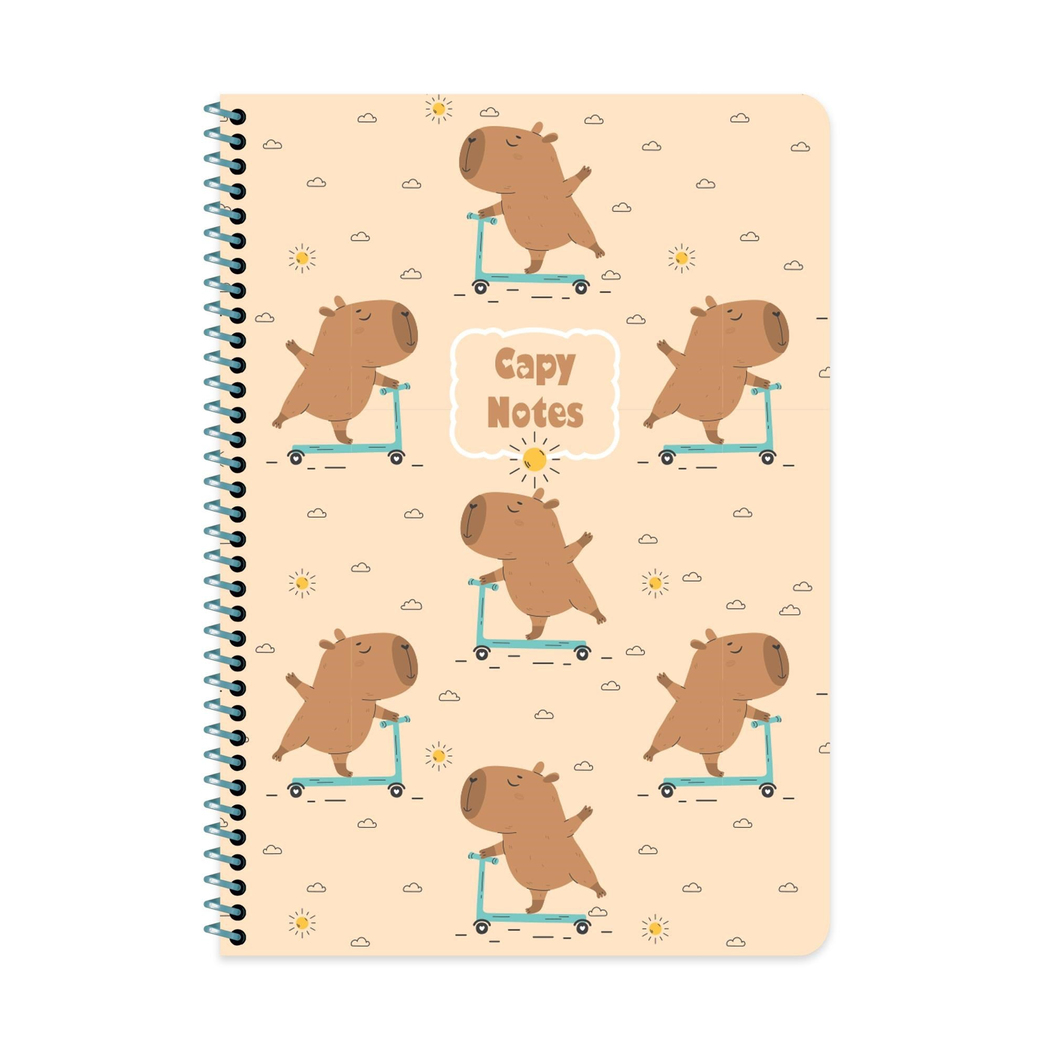 Capy A4 80 Yp Çizgili Spr.Karton Kapak Defter - Kahverengi