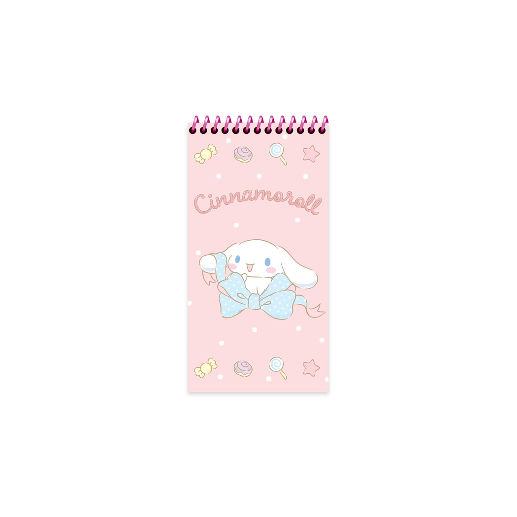 Cinnamoroll 10x19 Spiralli Karton Kapak Çizgili Defter - Açık Pembe