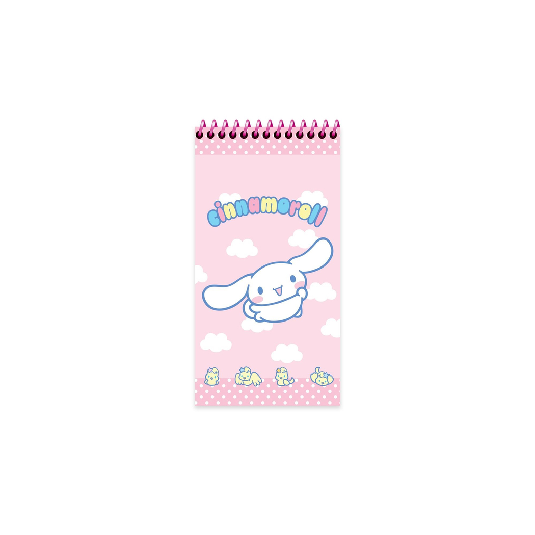 Cinnamoroll 10x19 Spiralli Karton Kapak Çizgili Defter - Pembe