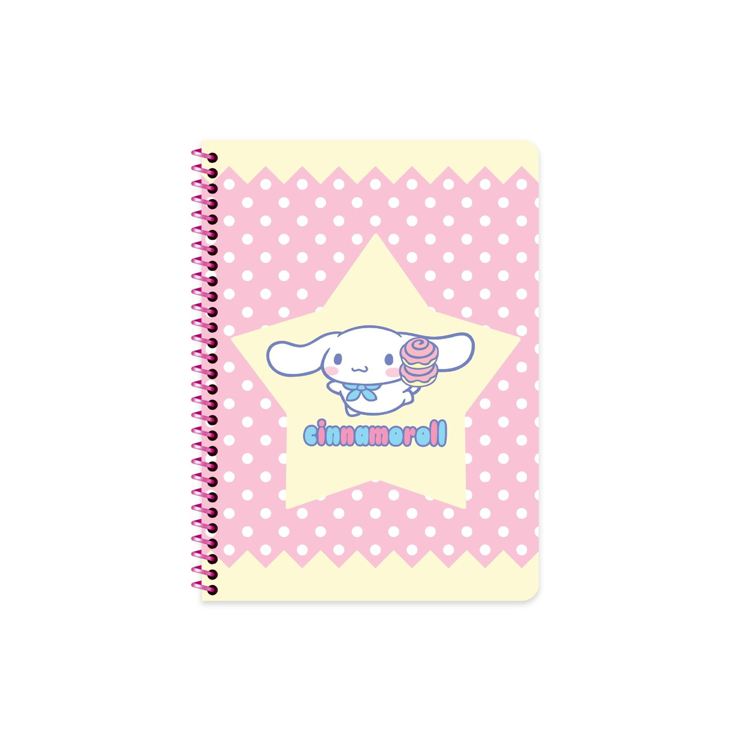 Cinnamoroll 16,5x22,5 Spiralli Karton Kapak Çizgili Defter - Puantiye