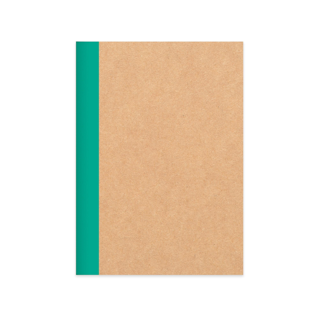 Çizgili Stickerli Kraft Kapak Defter Mavi 18,5*26 50 Yp.