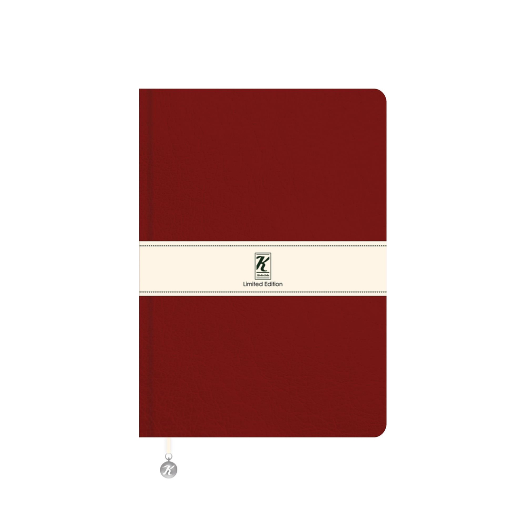Çizgili Termo Deri ve Esnek Kapak Limited Edition Defter 17 x 24 CM - Kırmızı