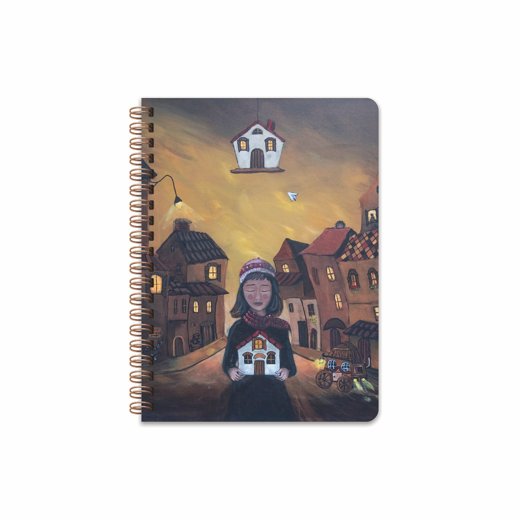 Ezo Sunal 17x24 Spiralli Sert Kapak Defter - No:04