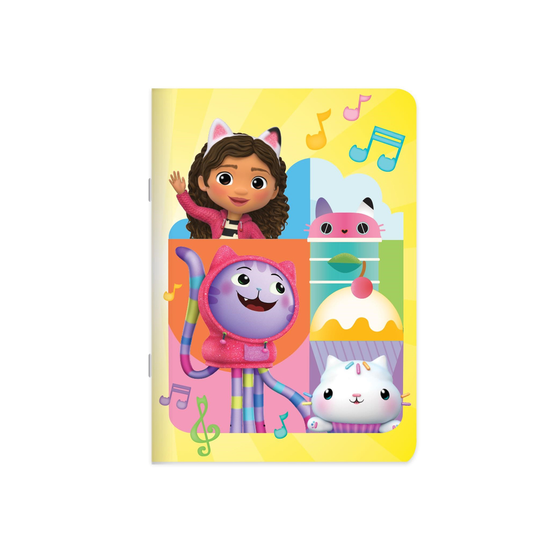 Gabbynin Hayal Evi 18,5x26 Tel Dikişli Karton Kapak Çizgili Defter - Sarı