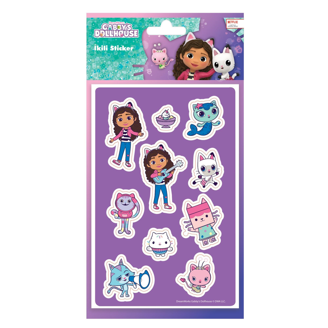 Gabby'nin Hayal Evi 2Li Kuşe Sticker