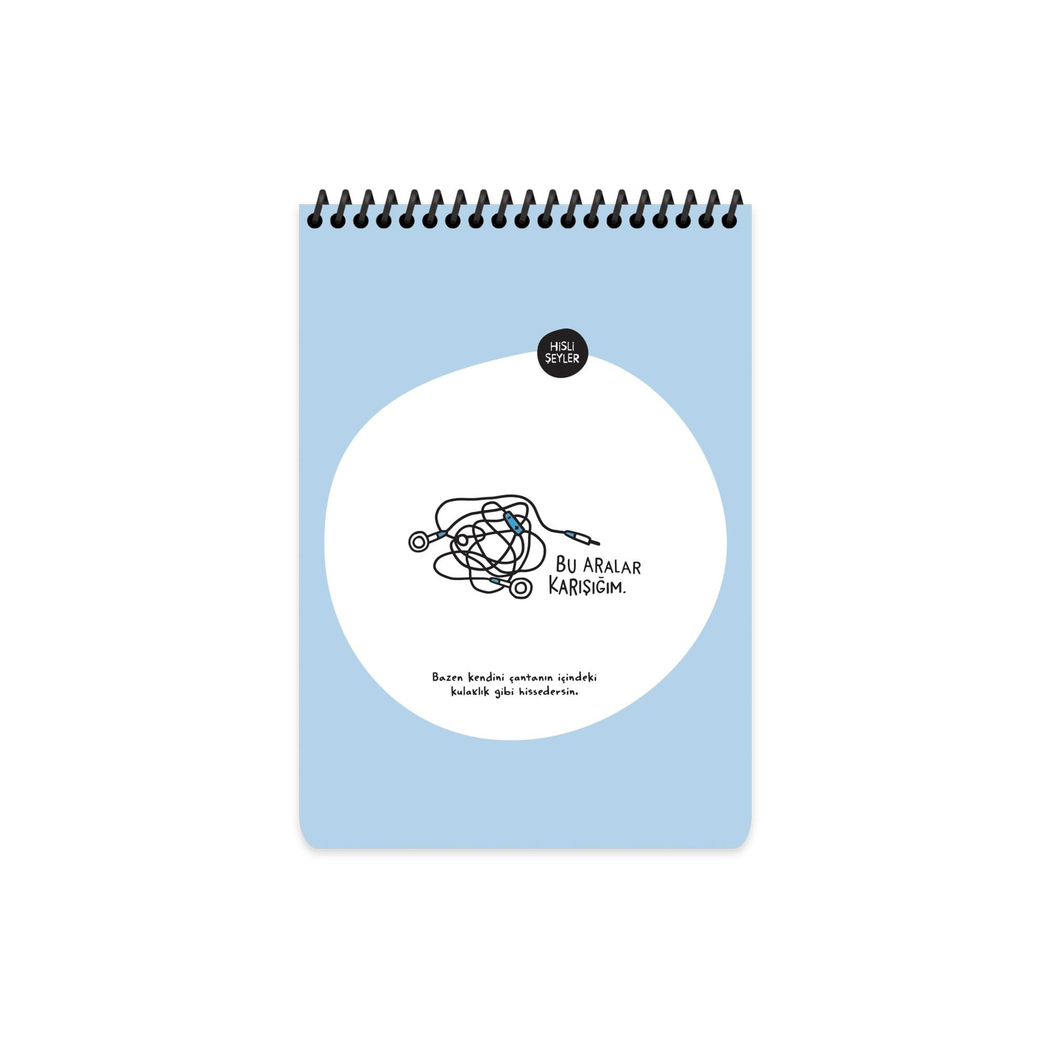 Hisli Şeyler A5 Çizgili Defter - Bu Aralar Karışığım