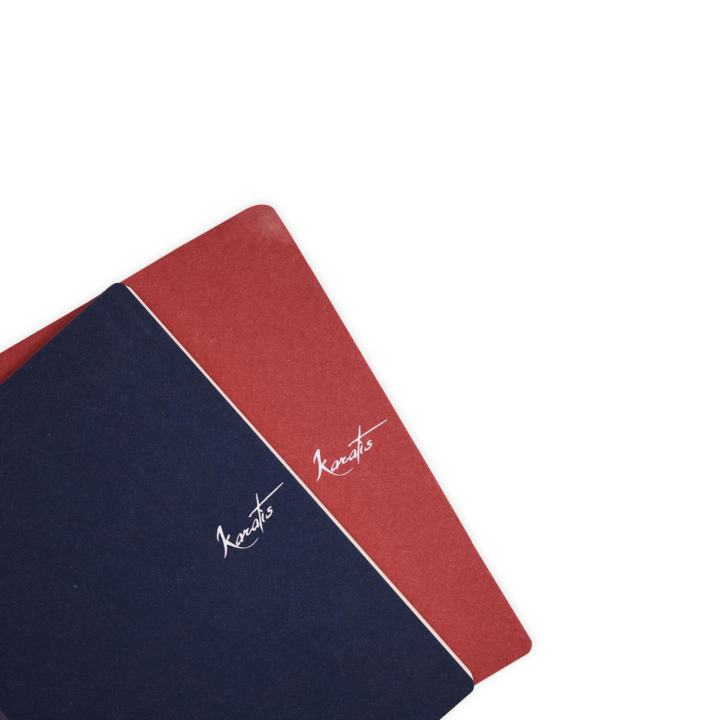 Karatis - 19*26 - 144 Yaprak Tomoe River Defter - Midnight Blue