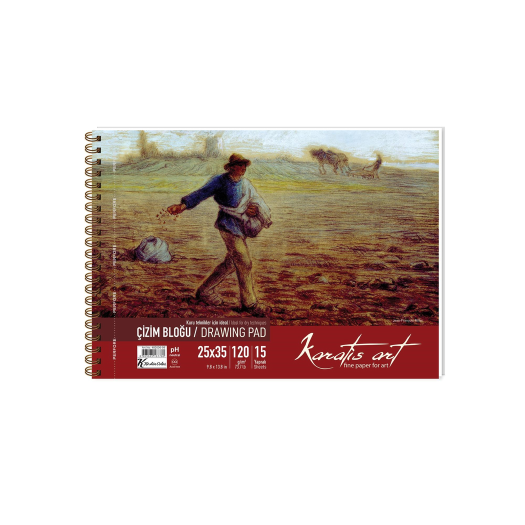 Karatis Art 120Gr 25*35 15 Yp. Spiralli Çizim Blok