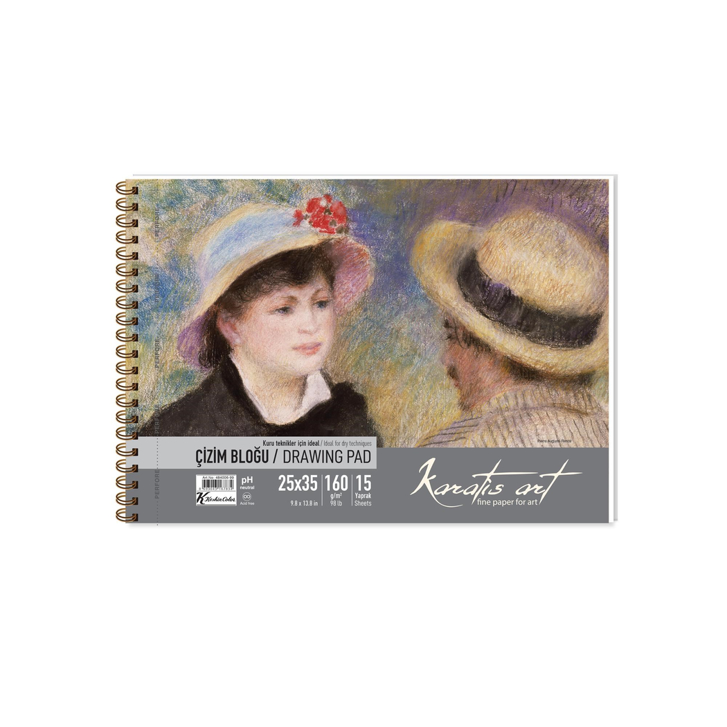 Karatis Art 160Gr 25*35 15 Yp. Spiralli Çizim Blok