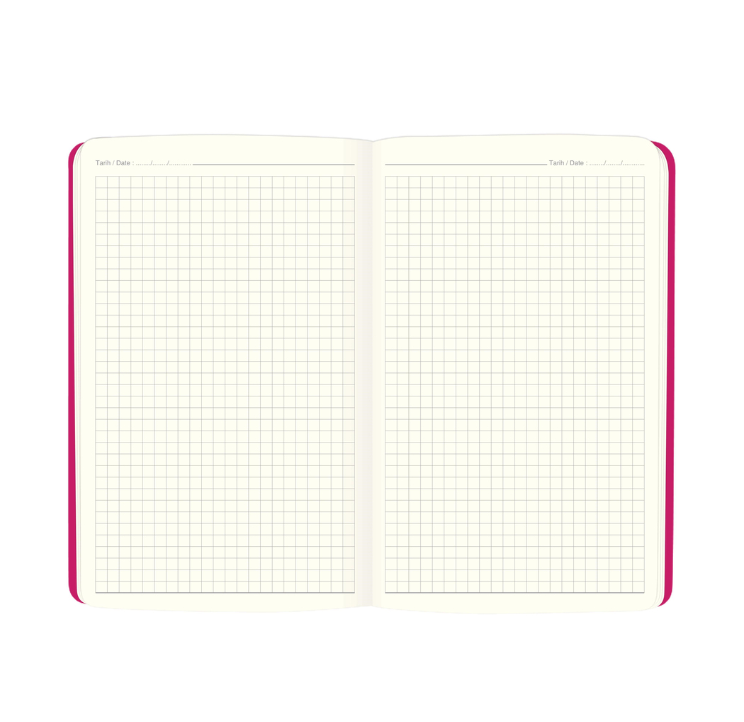 Kareli Ciltli Premier Defter Fuşya 13x21