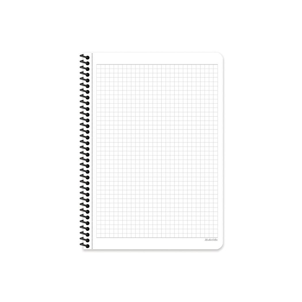 Kareli Karton Kapak Spiralli Çizgi Defter Pembe 16,5*22,5 80 Yp