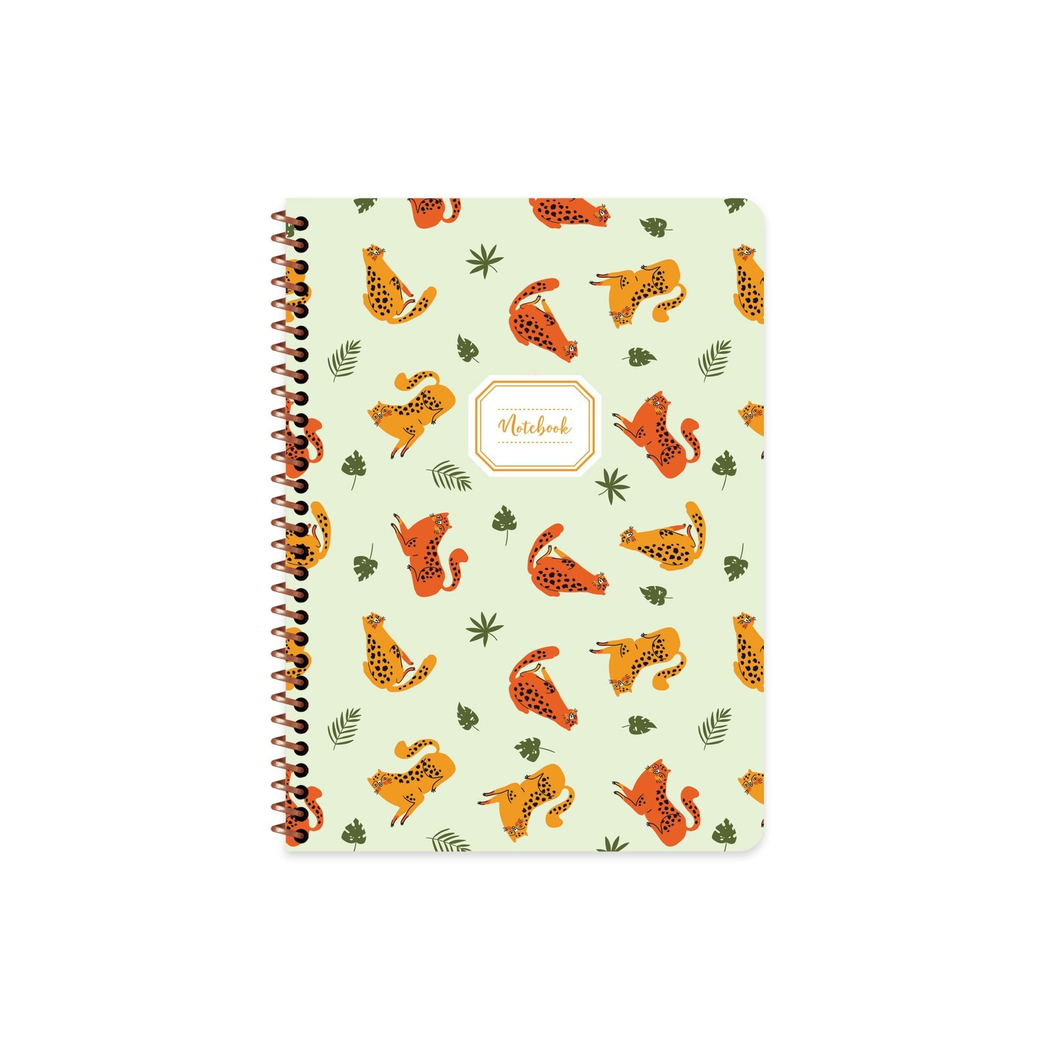 Kareli Spiralli Hayvanlar Defter 16,5 x 22,5 CM - Kedi