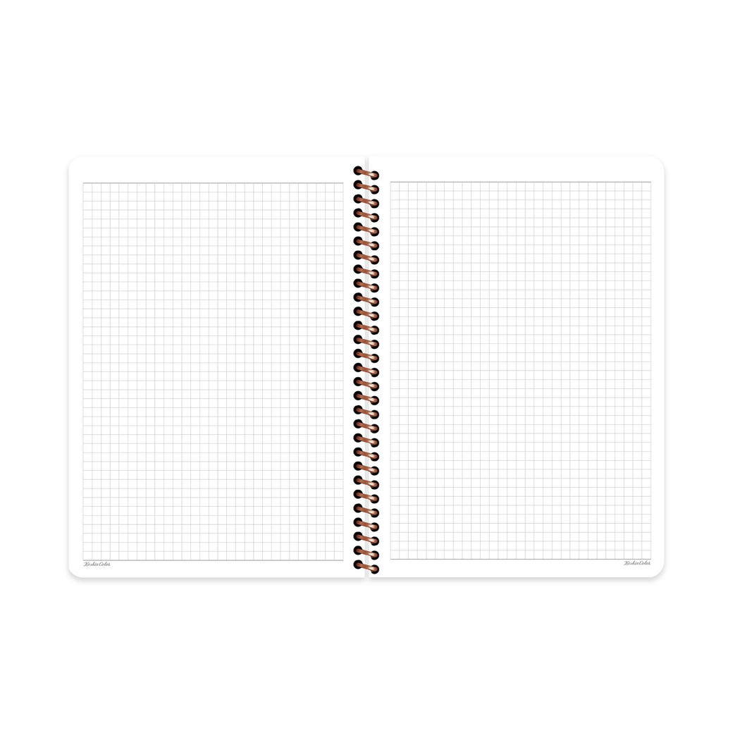 Kareli Spiralli Sert Kapak Defter La Plume Balloon Mor 20x28