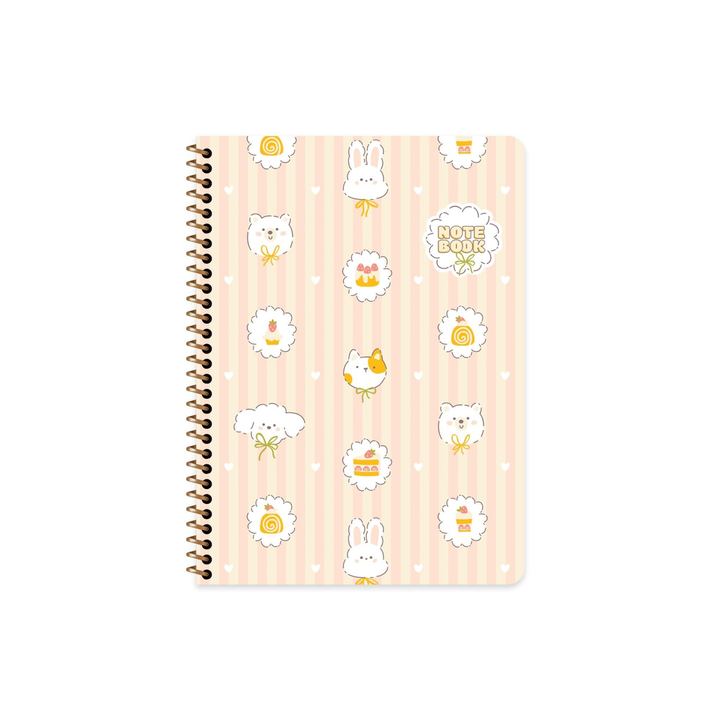 Keskin 16.5 x 22.5 Kareli Karton Kapak Kawaii Defter - Köpek