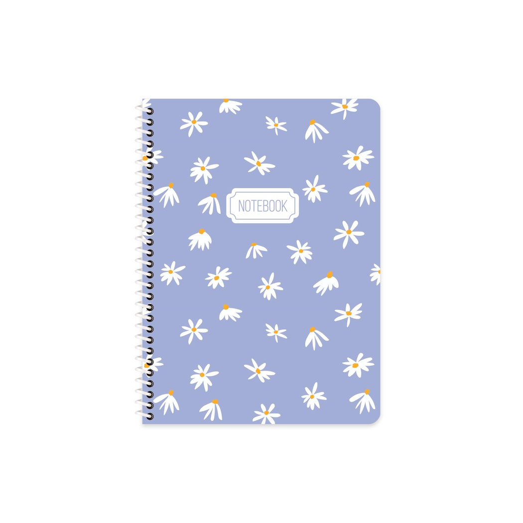 Keskin 16,5*22,5 Kareli Karton Kapak Spiralli Blume Defter - Mavi