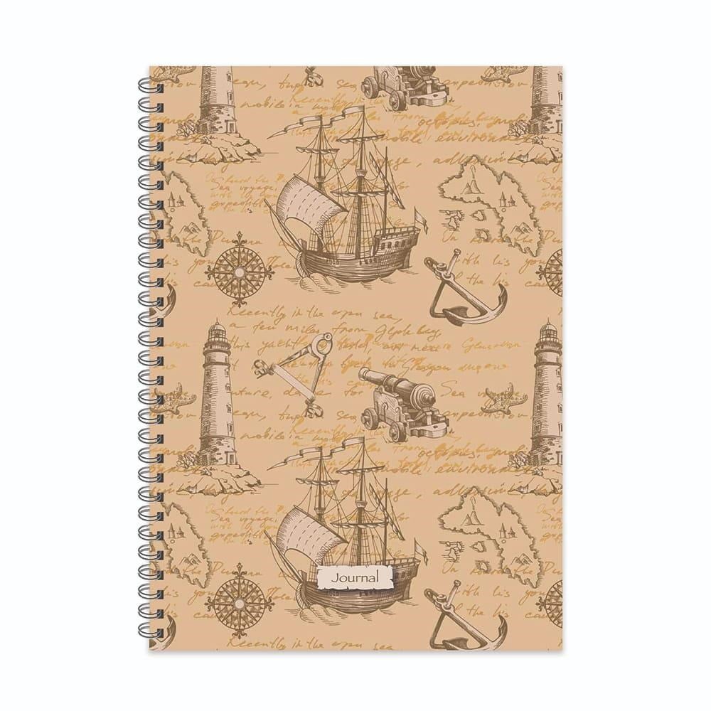 Keskin 20*28 Kareli Spiralli Sert Kapak Journal Defter - No:04