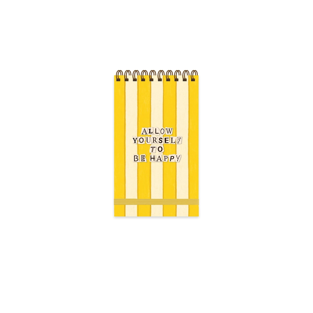 Keskin 9 x15 80 Yp. Kareli Spiralli Vibes Defter - Be Happy