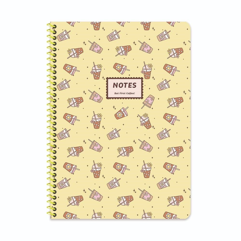 Keskin A4 Kareli Karton Kapak Kahve Defter - Sarı